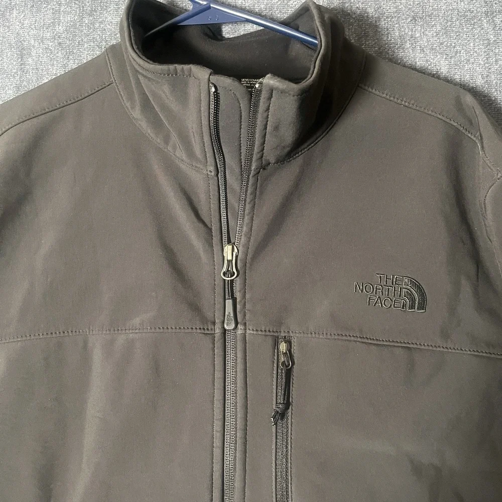The North Face Apex Bionic Mens Jacket Large L Gray WindWall Softshell Coat